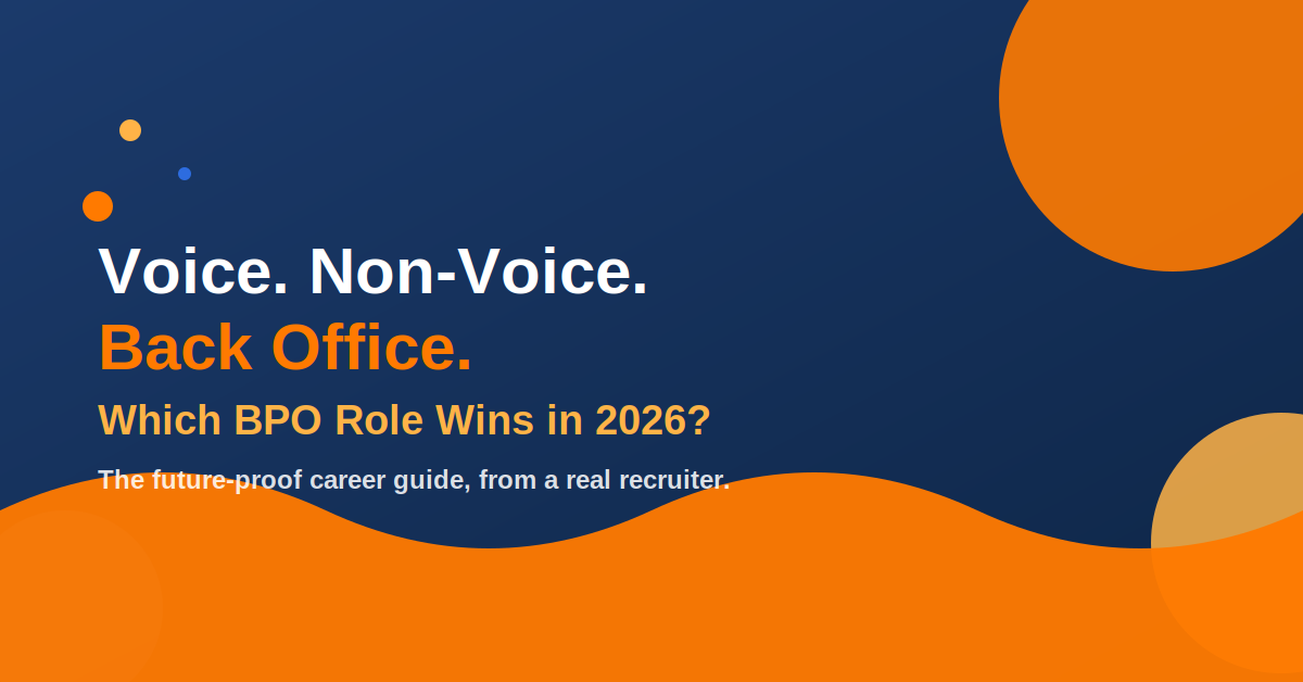 Voice vs Non-Voice vs Back Office: The Future-Proof BPO Role